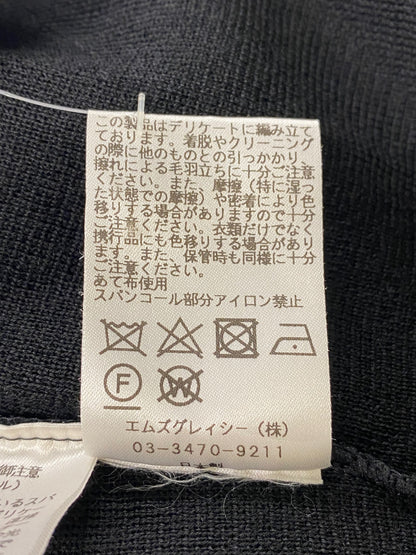 エムズグレイシー 728583 ニット セーター 38 ブラック フラワーモチーフ ITOIK9SWZLTE