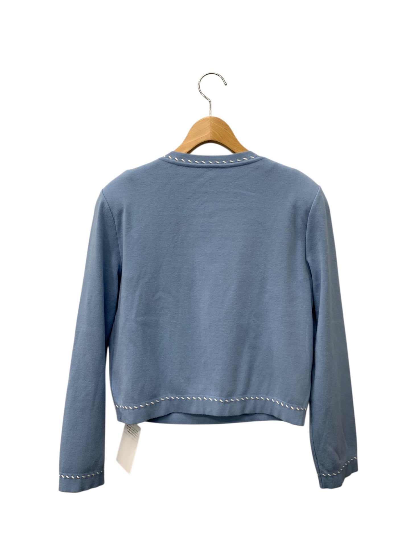 フォクシーブティック Leonie レオニー 44397 44701 アンサンブル 40 ブルー カーディガン ニットトップス ステッチ ITBC3DRMWA8O 【SALE】