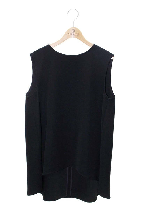 ヨーコチャン YCB-120-063 ノースリーブプルオーバー 38 ブラック Blouse IT8DV3B7I3OS