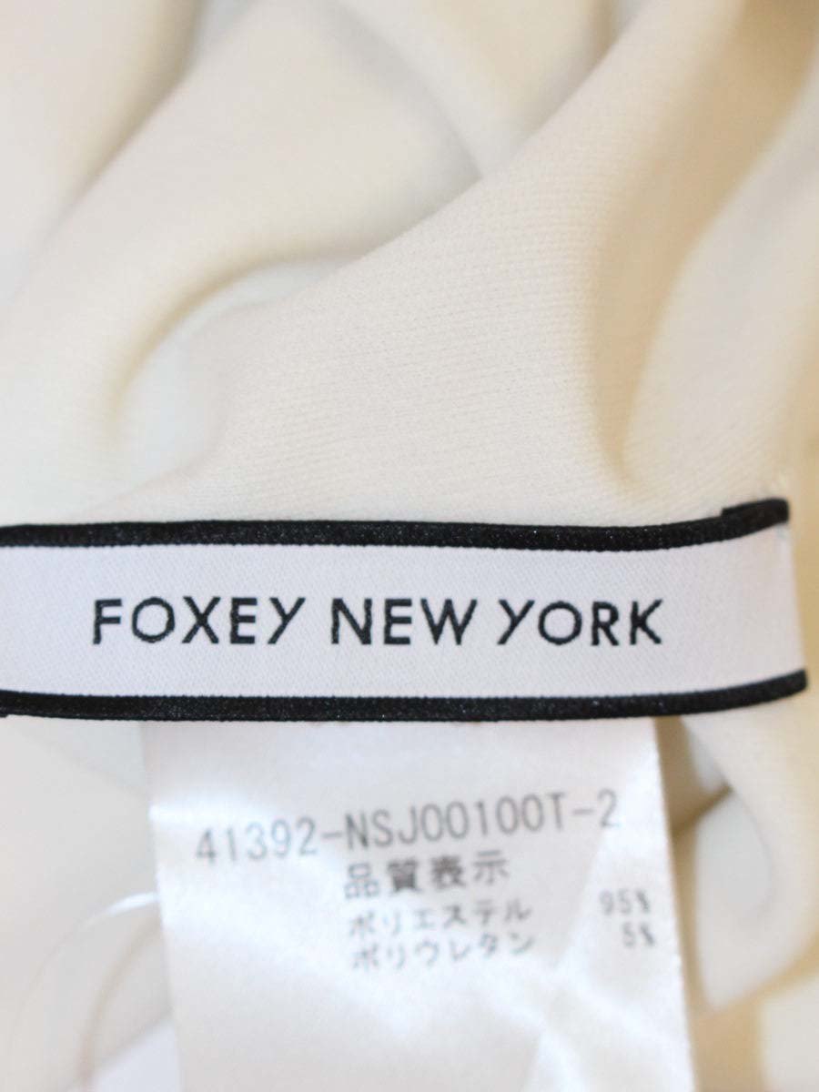 フォクシーニューヨーク LADY BOW CARDIGAN 41392 カーディガン 42 ホワイト IT8BTI3RKKSG