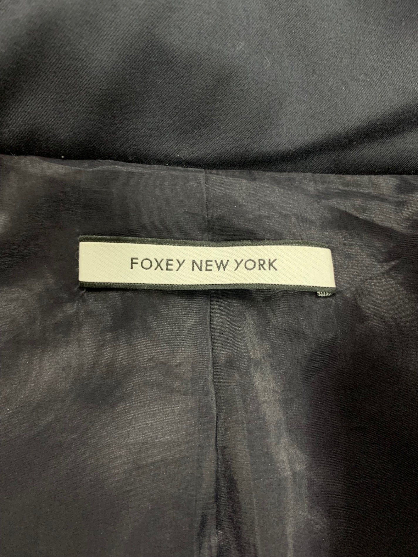 フォクシーニューヨーク コート タキシードクッション FFT 33713 40 ネイビー ITR75NJS6CHK