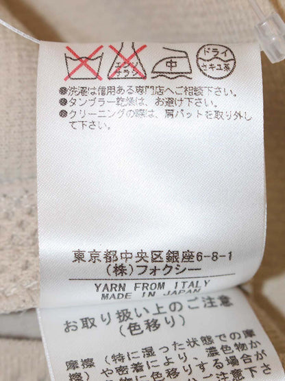 フォクシーブティック ニットピケ 28459 ジャケット 40 ベージュ ITE0DRPATL1C