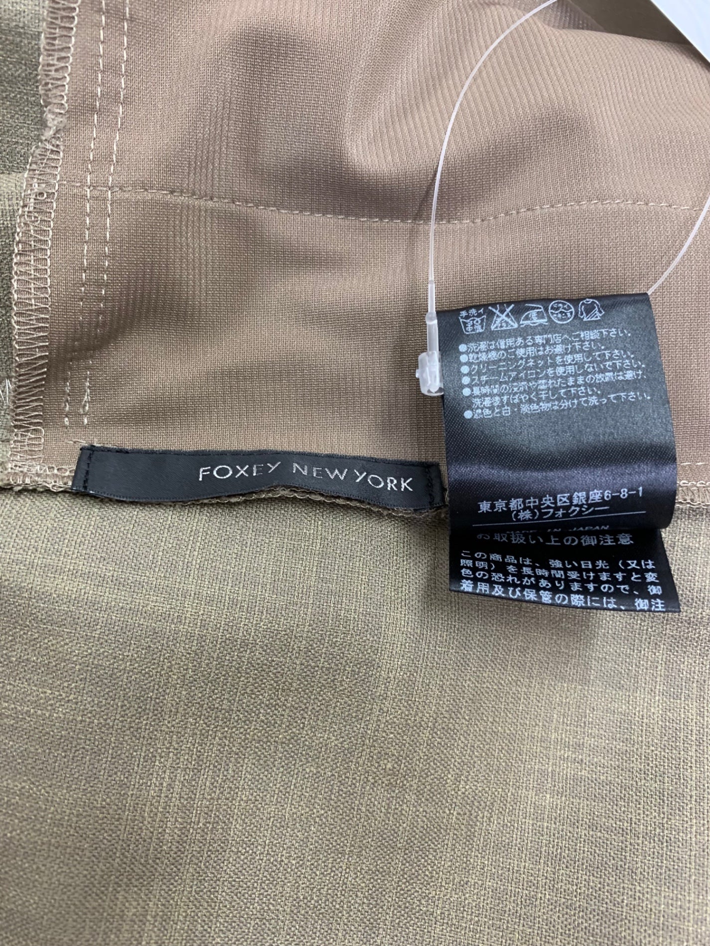 フォクシーニューヨーク ドレス リトルクロス 31825 ワンピース 42 ブラウン ITVF33YY5WHK