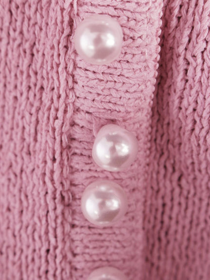 エムズグレイシー 018317 カーディガン 40 ピンク パール 7分丈 IT1AU2Y92G5K