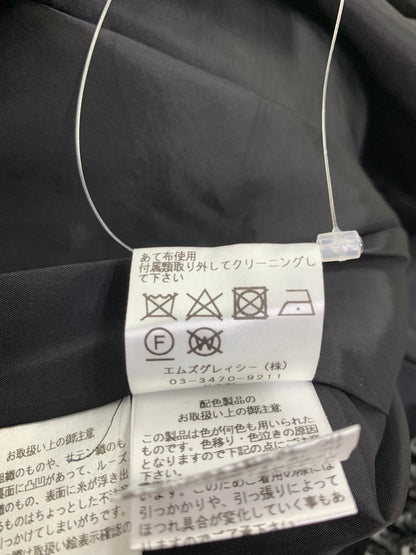 エムズグレイシー 911552 ワンピース 36 グレー リボンツイード ITQJCTRYCYI8