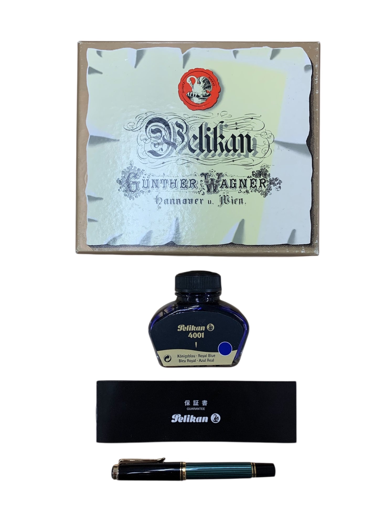 ペリカン 万年筆 スーベレーン M400 グリーン EF 14C 585 ITD1QWC8NTGE