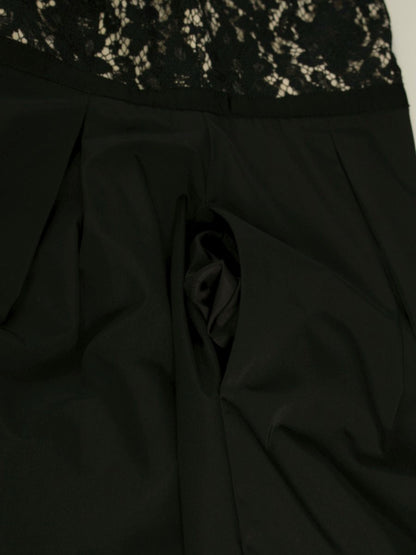 トッカ OPTOSA0730 ワンピース 0 ブラック 切替 レース フラワーモチーフ ITBUA8BBYMRS