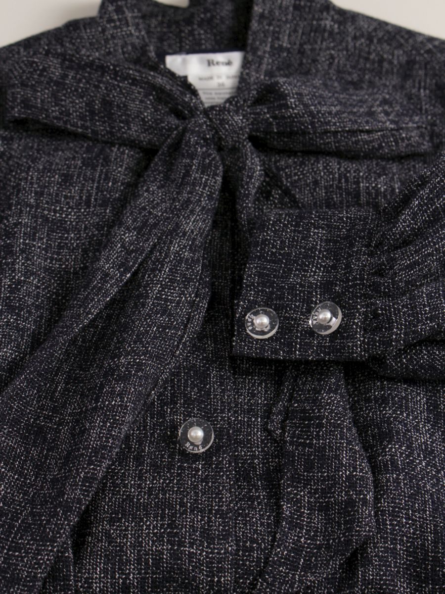 ルネ 6016467 ワンピース 36 ネイビー ボウタイ ITE4T9C24ZPW