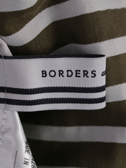 ボーダーズアットバルコニー PEPLUM TEE BD1921-2C-52 38 ホワイト/カーキグリーン ITF6JYF9LOLS