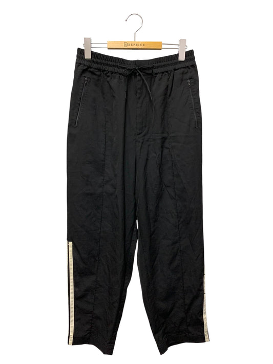 ワイスリー M 3ストライプス ウール サテン ワイドパンツ FJ0450 XS ブラック ITEFXZIVOAP4