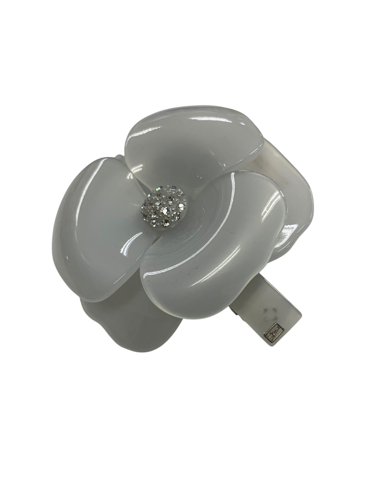 アレクサンドルドゥパリ バレッタ グレー フラワー ラインストーン ITCIGZBCWCLC