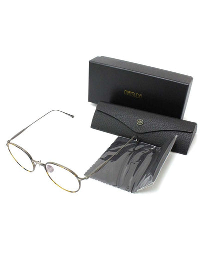 マツダ M3085-i 47 メガネ マットシルバー/ブラウン コンビフレーム フルリム ラウンド ITHGN62I6NWG 【SALE】