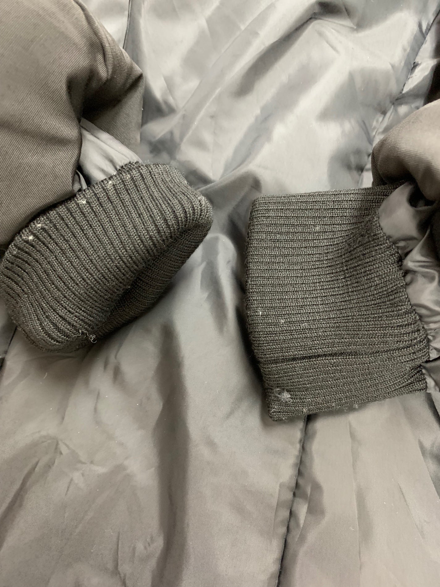 インディヴィ 127-97304 ダウンコート 36 ブラック ロング フォックスファー IT4DOWNFALZC