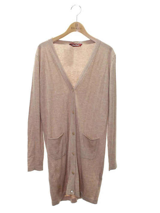 マックスマーラステュディオ 634602390750 ロングカーディガン Ｓ ブラウン ハイゲージ IT3HZYJNKNWO
