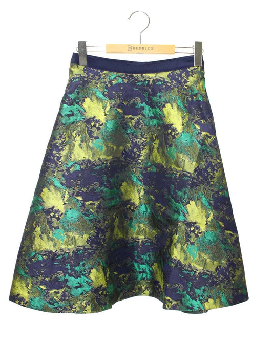 エムズグレイシー Oil Painting Like Skirt 917524 スカート 36 マルチカラー(グリーン) ジャガード ITUOXCGEP2K2