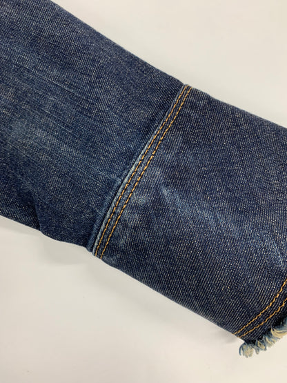 エムズグレイシー 224541 ジャケット 36 ネイビー デニム キルティングライナー付き ITGNLZCX4OHG