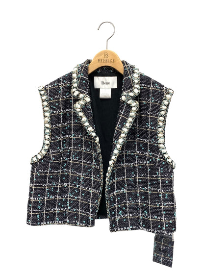 ルネ 6323940 ベスト 36 ネイビー TISSUE社製ツイード IT6PS29J873Q