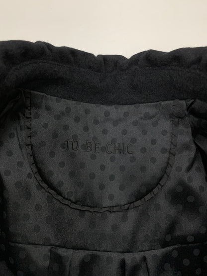 トゥービーシック UWF37-805-09 ショートコート 40 ブラック アンゴラ ラビット　ファー ITVX1WQ3VN6W