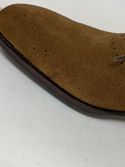 カルミナ プレーントゥ スエード メダリオン 6057 7 ブラウン 革 ITZYPA1TSE6I