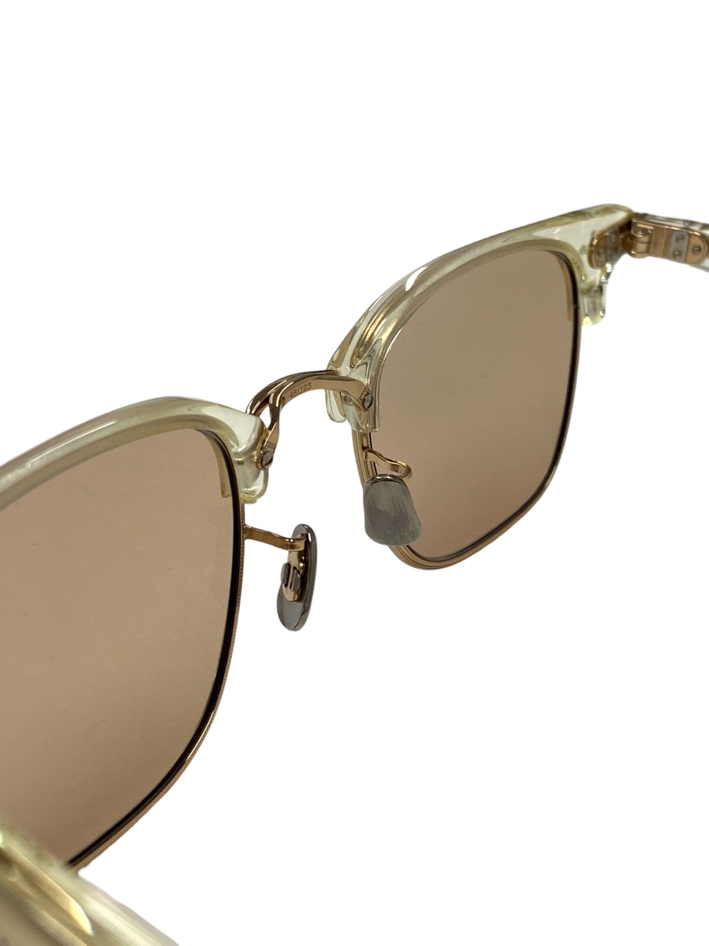 アイヴァン7285 コンビフレーム フルリム ボストン 644 メガネ クリアブラウン ITYSLXILNM5W