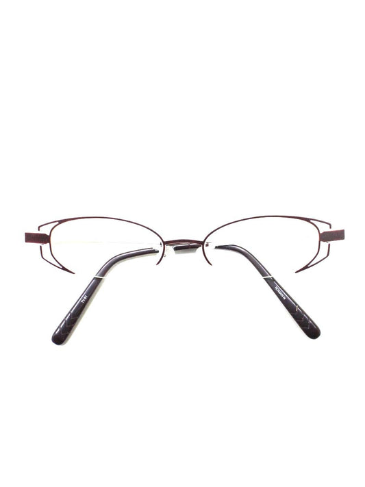 タカノリ ユゲ ROMAN-N TY-61 メガネ ブラウン/ホワイト コンビフレーム フルリム オーバル IT2GCAXHVQE4 【SALE】