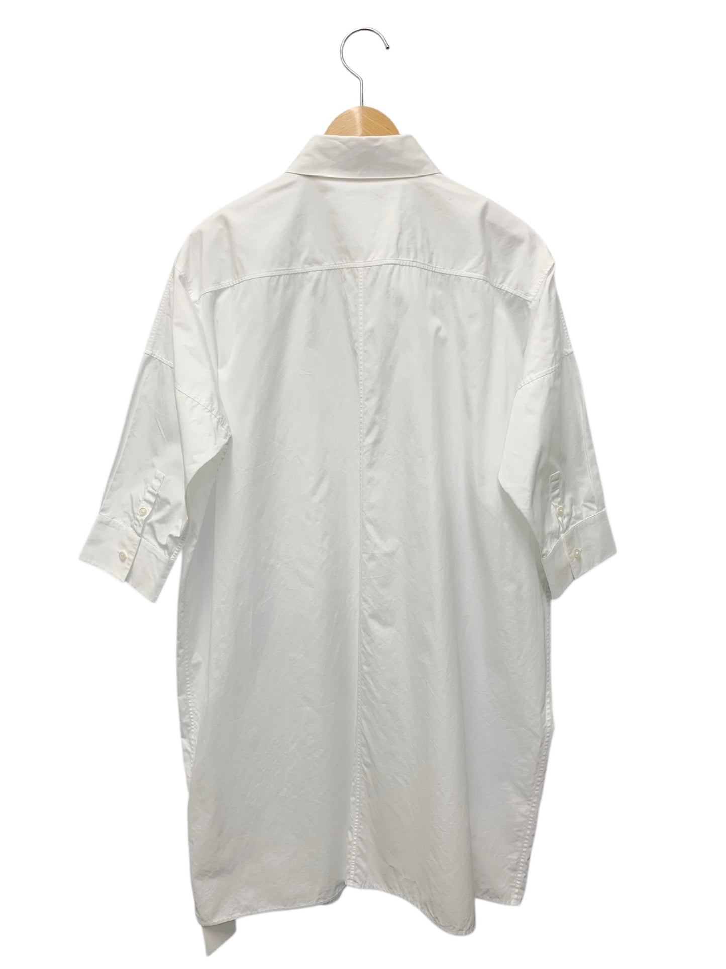 ジルサンダー JSXQ600605 WQ244300 シャツ 36 ホワイト ロング オーバーサイズ IT77E27EL0WK