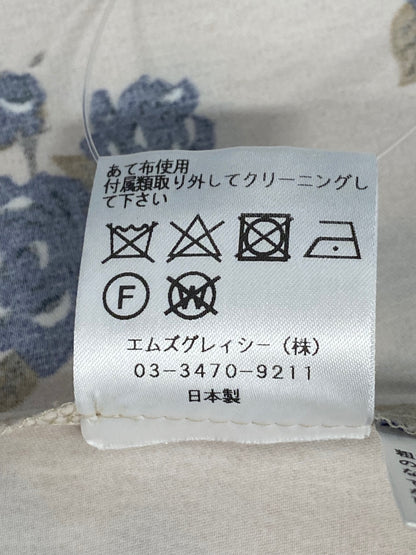 エムズグレイシー 110507 トップス 38 ベージュ 花 フリル ITF0WMRVYZWK 【SALE】