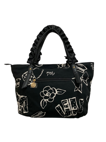 エムズグレイシー 594120 トートバッグ ブラック フリル ITBHIFVS3Q8I