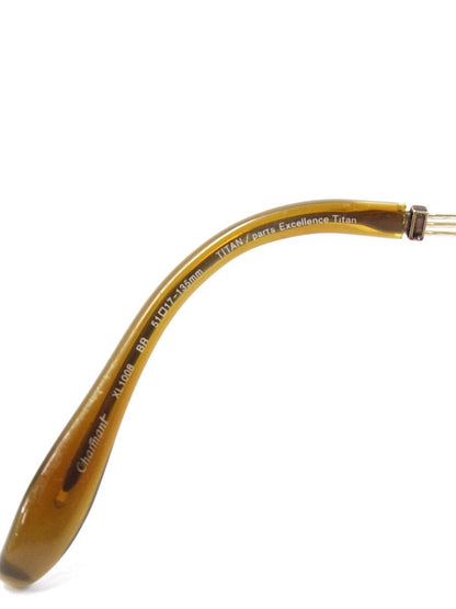 ラインアートシャルマン XL1008 メガネ ブラウン メタルフレーム ハーフリム オーバル ITYE9KXVO4YC