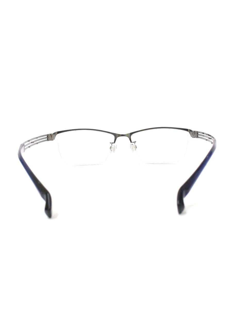 ラインアートシャルマン Forte XL1826-GR メガネ シルバーグレー/ネイビー コンビフレーム ハーフリム スクエア ITEW8JX3M82M 【SALE】