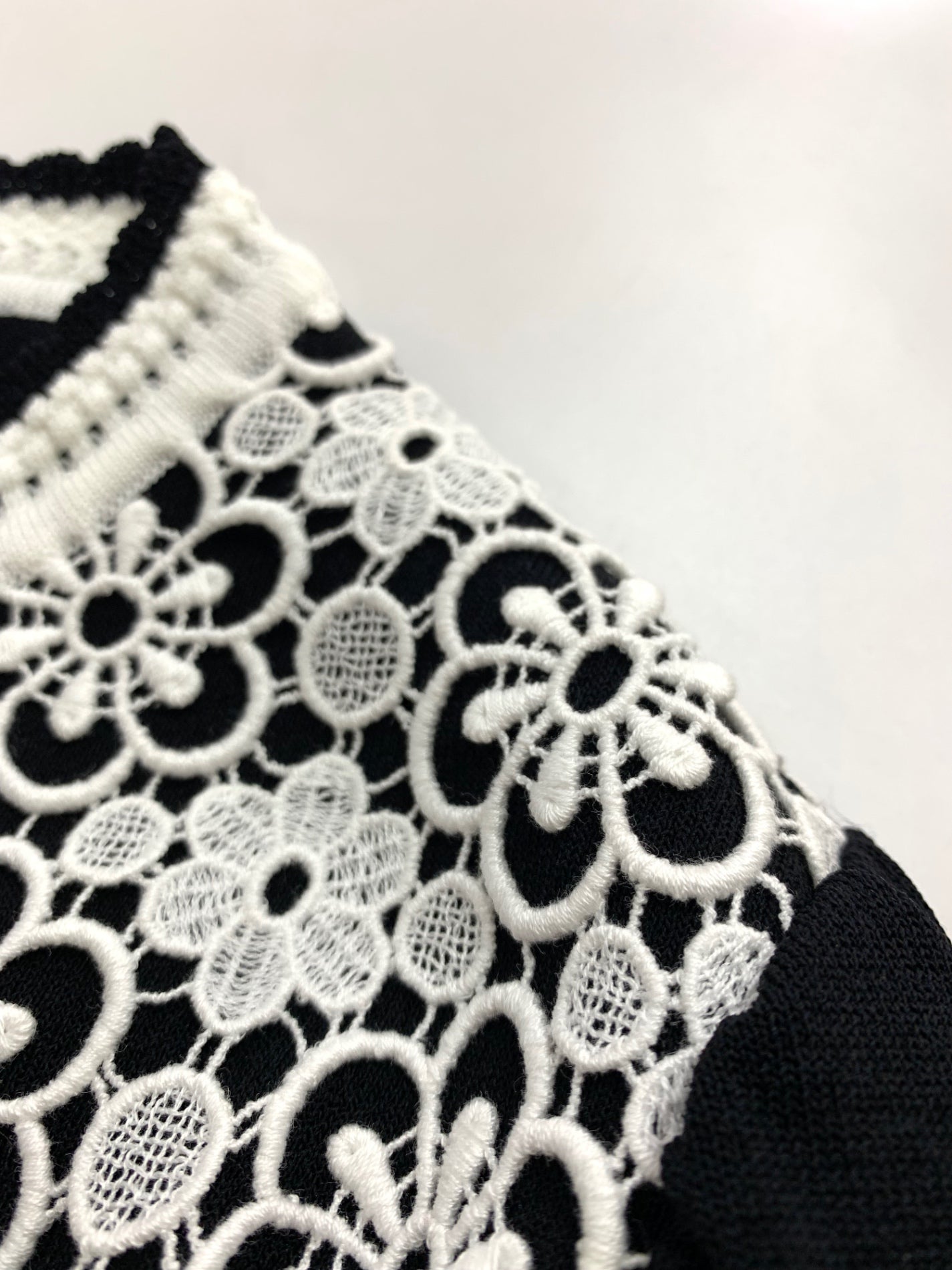 ルネ Lace Knit Cardigan 6412540 カーディガン 38 ブラック ITAPQQALT94B