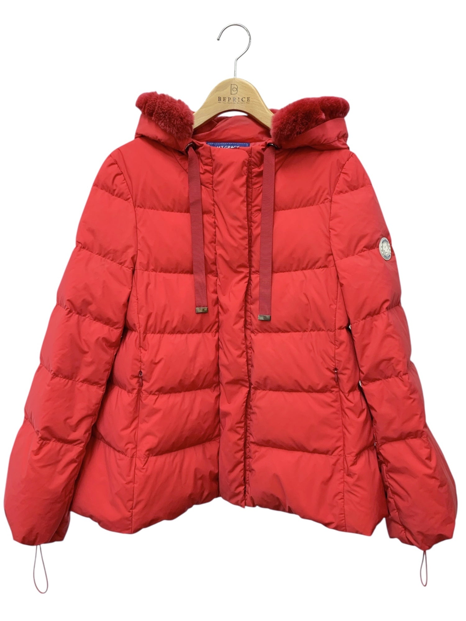 MaxMara レッキスファー コート ダブルジップ ダウン 中綿 38 M MaxMara ラビットファー コート ダブルジップ ダウンジャケット