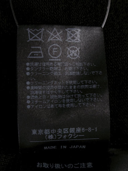 フォクシーブティック Dress Linen Chic 37698 ワンピース 40 ブラック ニット IT41YU6S1ZTW