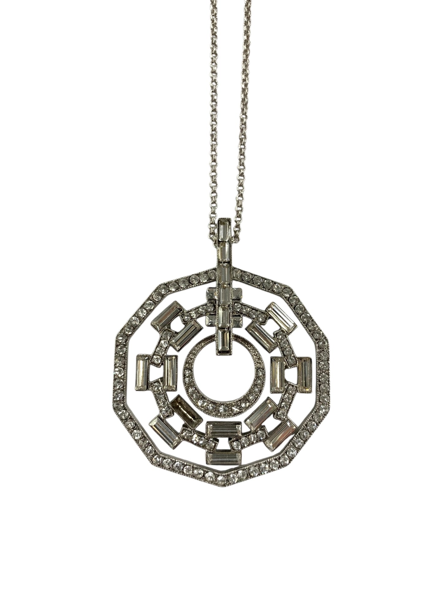 フォクシーブティック ネックレス シルバー ラインストーン ITSBZ7N5EQGS