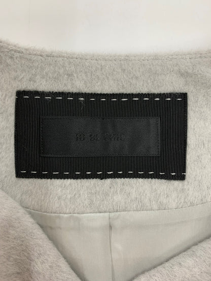 トゥービーシック W5B13-685-06 ジャケット 42 グレー ノーカラー アンゴラ混 ITYBOV0E6CDA