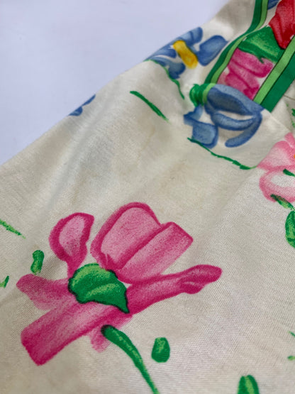 レオナールファッション 0390100 ワンピース M 花柄 アイボリー コットン IT04GU2UBH39