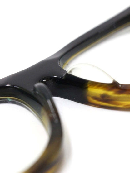 杉本圭(スギモトケイ) KS-22 メガネ ブラック/ブラウン セルフレーム スクエア 太セル ITYIJAKP1TFC