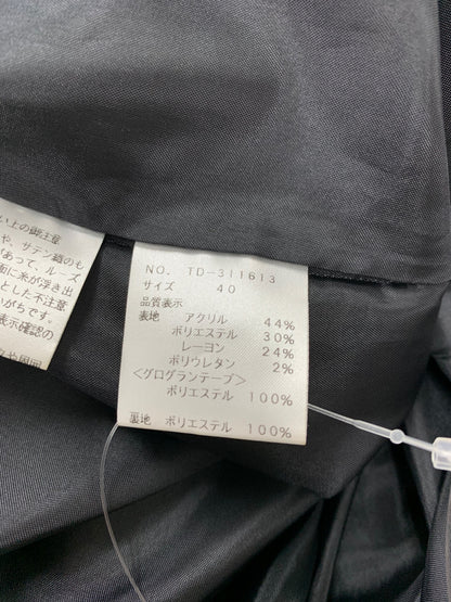 エムズグレイシー 311613 ワンピース 40 ブラック リボン ストレッチ素材 ITZYBR6PNNV4