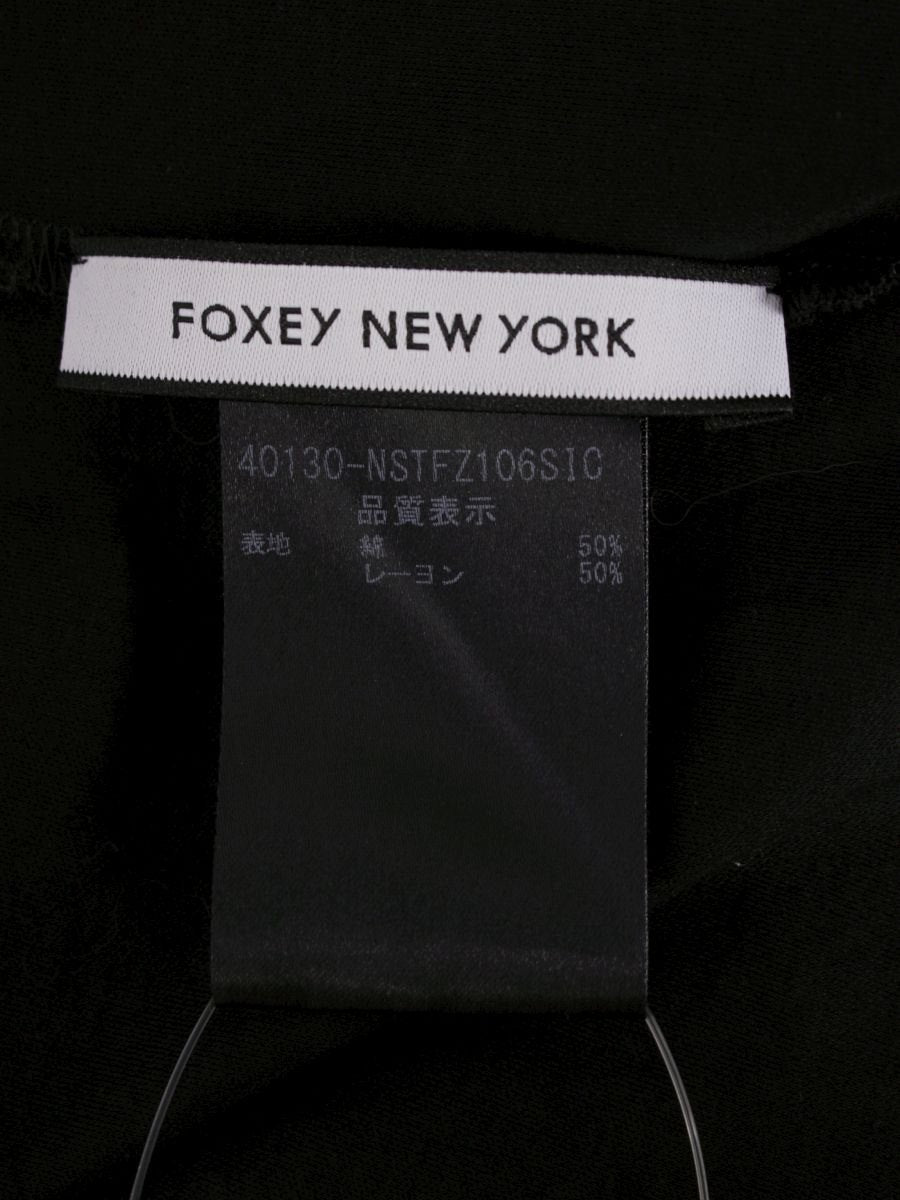 フォクシーニューヨーク 40130 トップス 38 ブラック ブレンド ロゴ