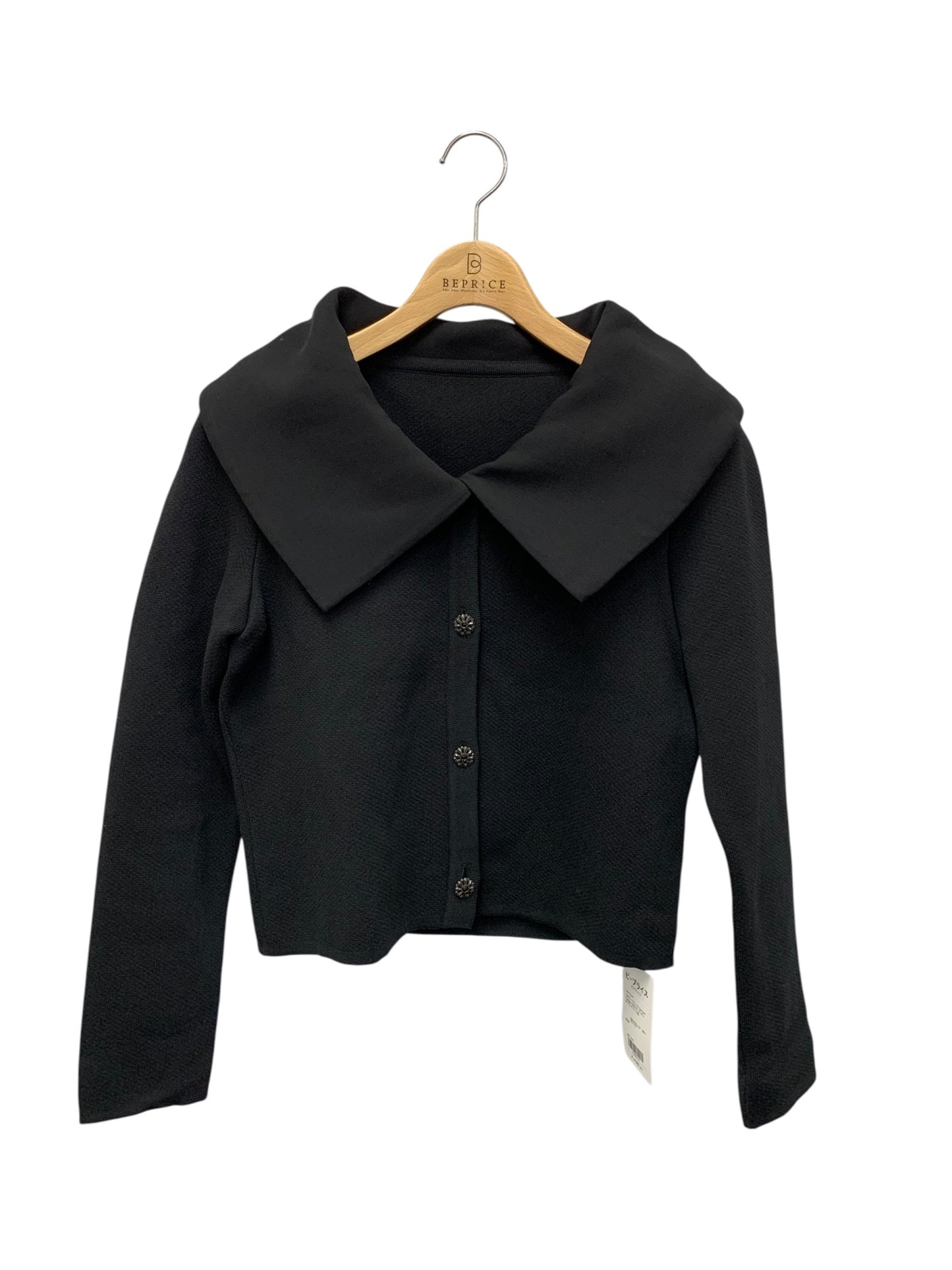 フォクシーブティック Flora knit Cardigan 37063 カーディガン 40 ブラック ウール混 ITSH999BET2B