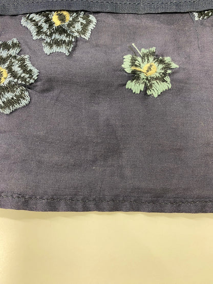 シビラ スカート Ｍ ネイビー 花 刺繍 IT29247UC7EG