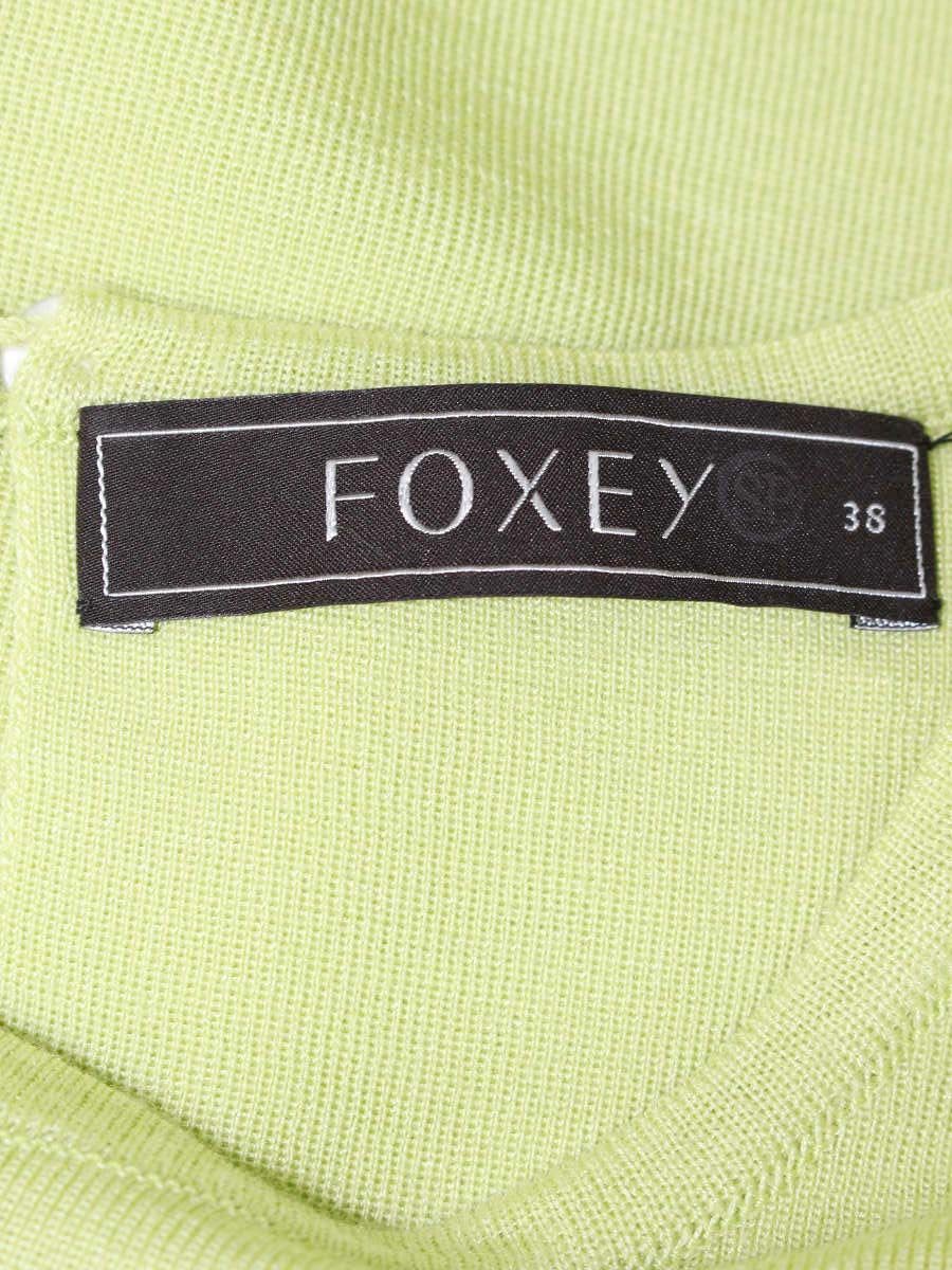 フォクシーブティック 31945 ニット 38 グリーン カシミヤシルク IT4PQRV536CK 【SALE】