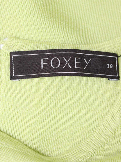 フォクシーブティック 31945 ニット 38 グリーン カシミヤシルク IT4PQRV536CK 【SALE】