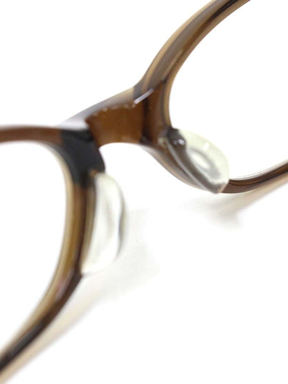 フォーナインズ E-16 メガネ ブラウン クリア フルリム スクエア ITF9CO5A48T4