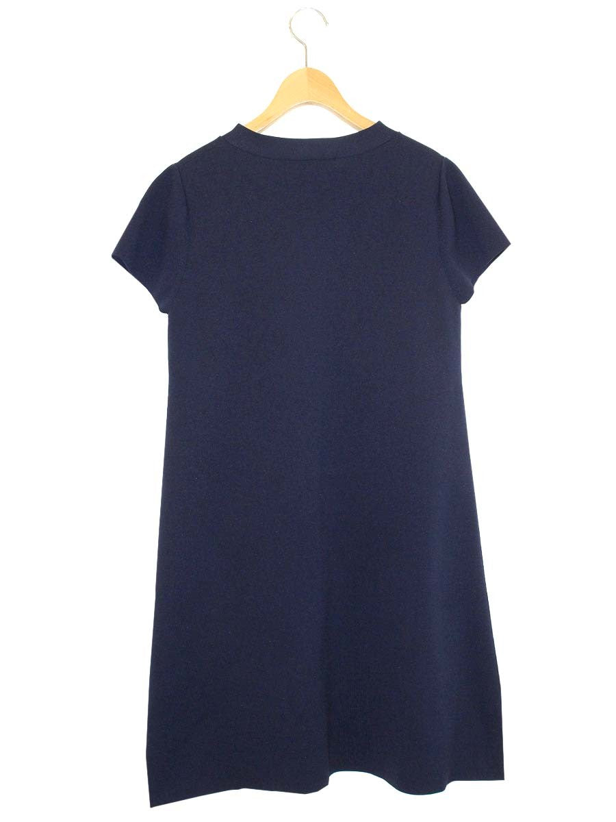 エムズグレイシー Tent Knit One-piece 918341 ワンピース 40 ネイビー ニット ITENKFTUXPYI