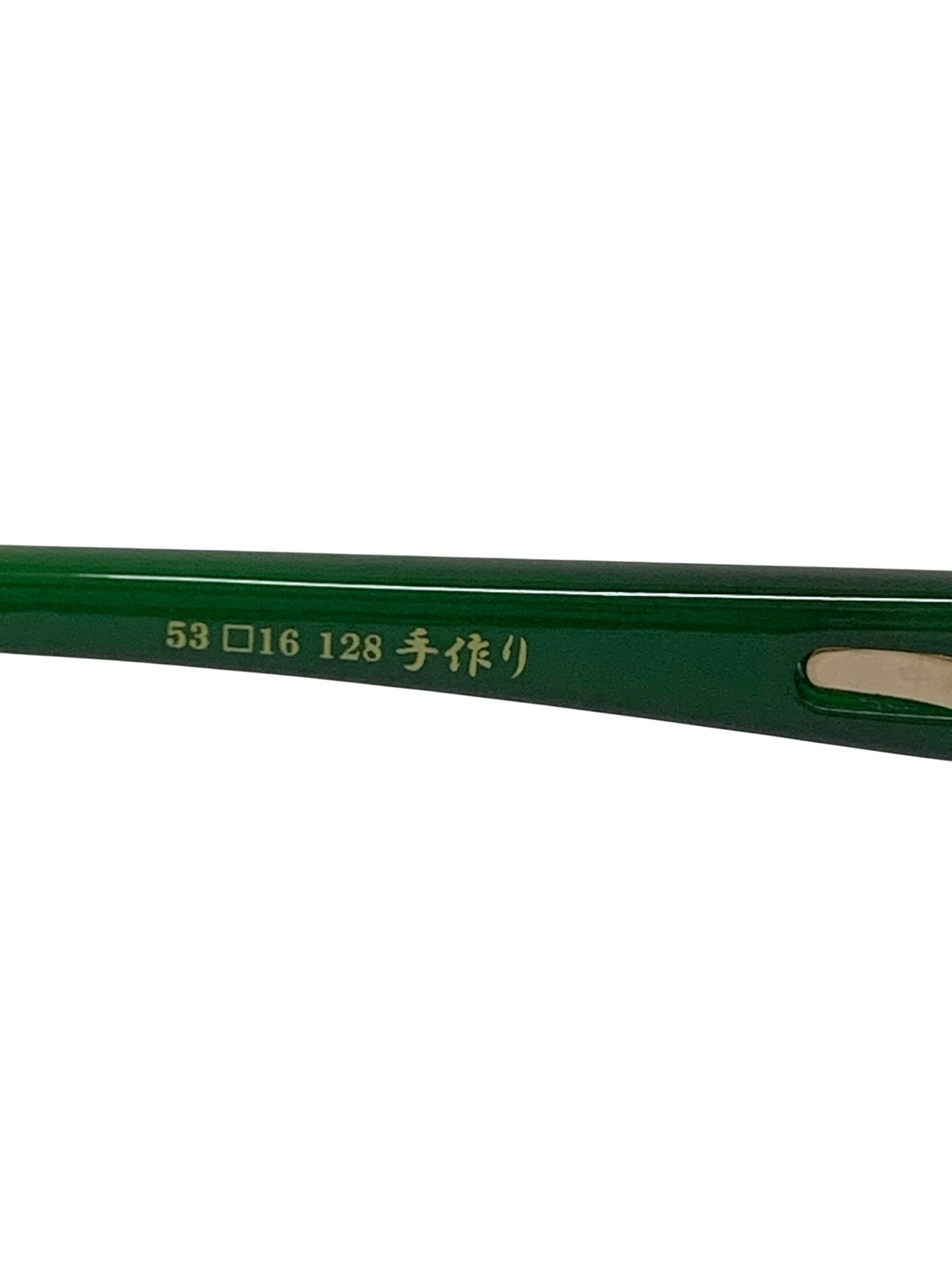 中村勘三郎 KN-2626 C-2 眼鏡 ゴールド/グリーン シープホーン メタルコンビ ハーフリム オーバル IT3CCY3M74P6 【SALE】