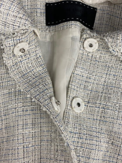 トゥービーシック W5E03-511-05 ジャケット 40 ホワイト ツイード ITSD5C19YE1A