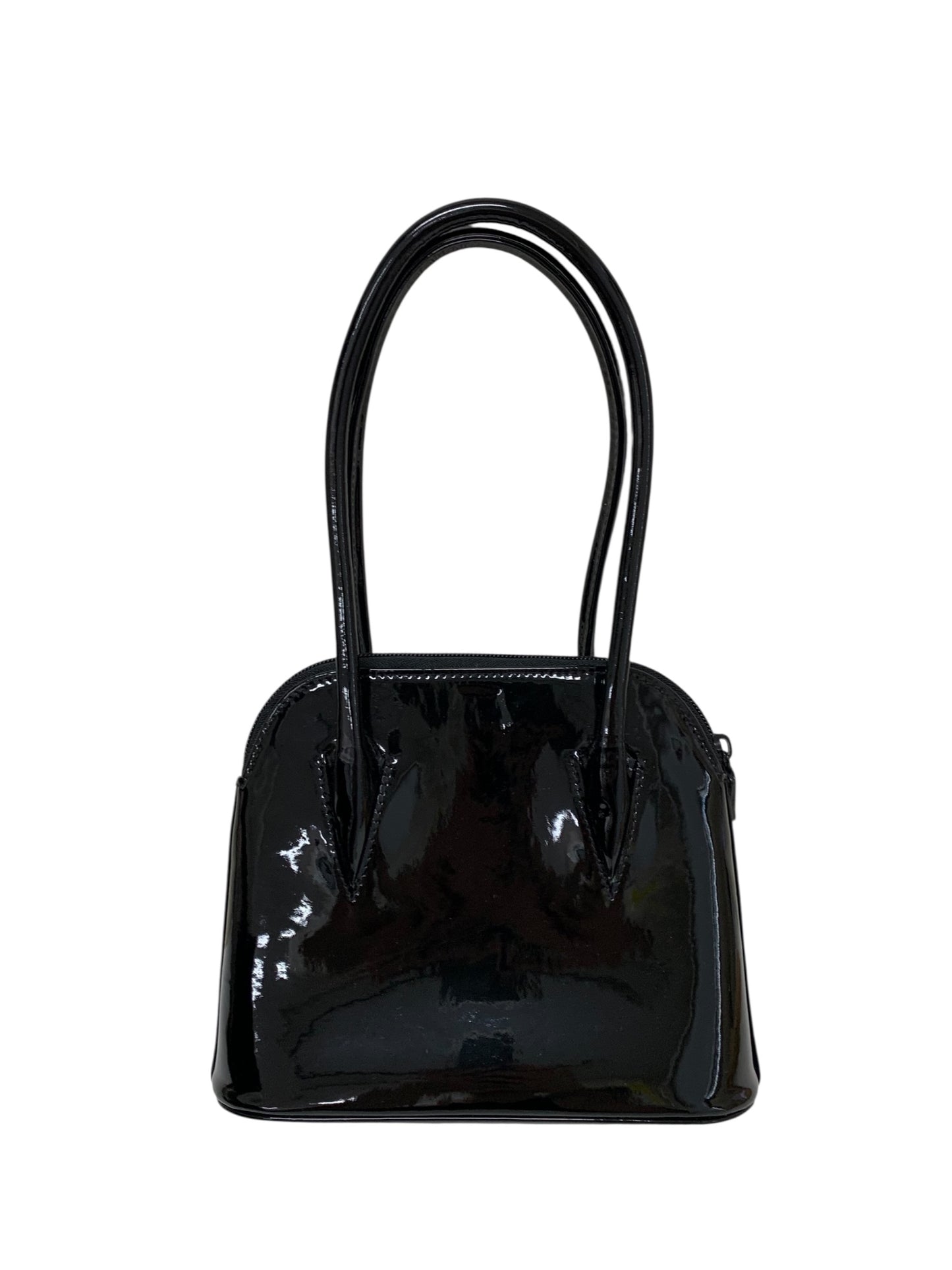 ロウナーロンドン ハンドバッグ ブラック エナメル ITYRXG3QDR1W