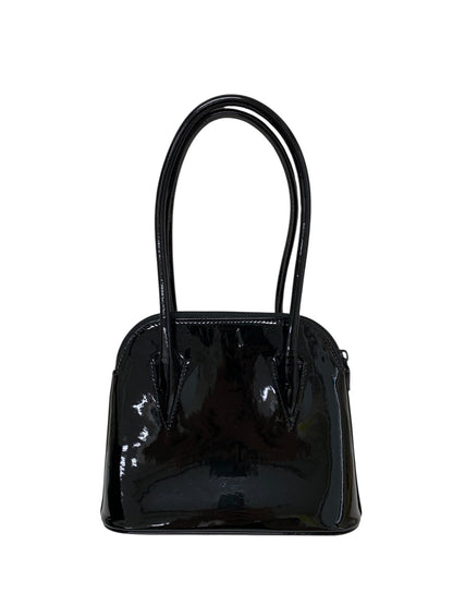 ロウナーロンドン ハンドバッグ ブラック エナメル ITYRXG3QDR1W