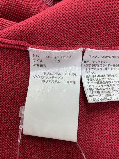 エムズグレイシー 511533 ワンピース 40 レッド ニット ダブルジップ ITDUDBE2GAH4